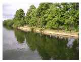 The campsite from Wallingford Bridge