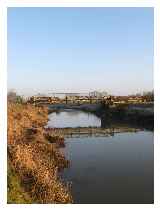 Bineham Bridge, An old crossing of the River Adur now a footbridge.