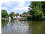 Rowing skiff at Hurley Lock