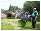 The portage at Cattershall Lock 