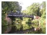 The old railway bridge is now a footbridge 