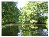 The old course of the river can be explored but may be overgrown 