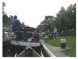 We chose to go through the lock with the narrowboats 