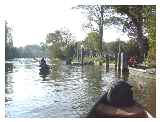 Portage Shiplake Lock from the weir stream 