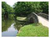 Arched towpath bridge at Haigh © Brian at www.wiganworld.co.uk