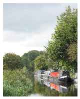 Narrow boats on the Montgomery Canal © Paul Blakeman