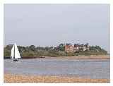 Bawdsey Manor with boat ©  Amanda Slater